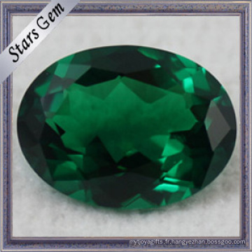 Round Green Loose Gemstone Nano Spinel Synthétique Spinel